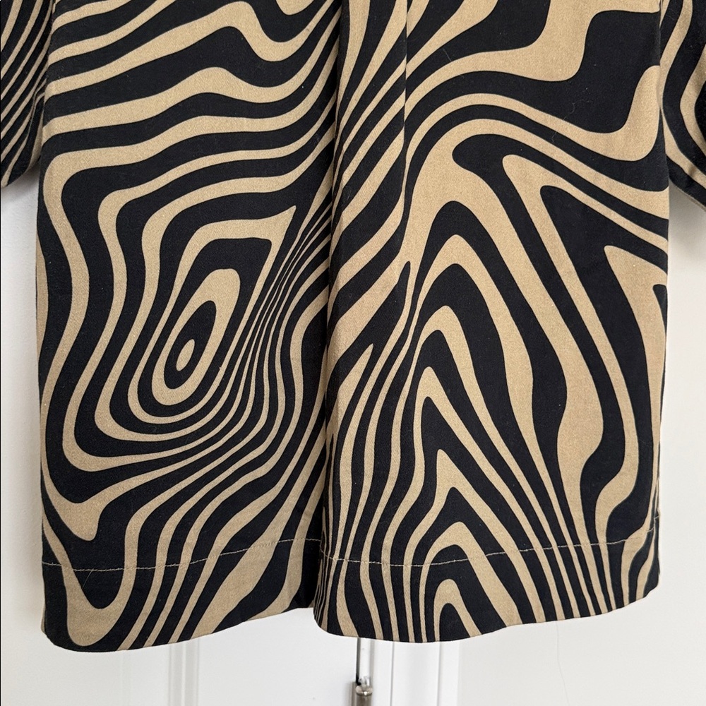 Matthew Bruch Safari Resort Twill Collar Neck Shirt and Pleated Shorts Size XS - Picture 15 of 16
